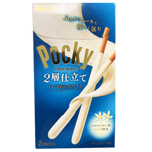 Glico Pocky Double White Choco Vanilla 52.2g ~ 格力高双层白巧克力香草味 52.2g